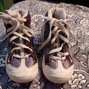 Nike Air Women's Blue and White Athletic High Top Sneakers 8.5